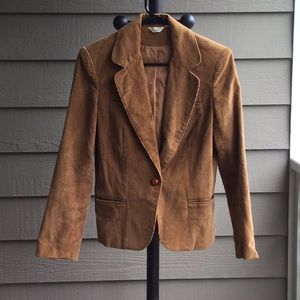 Tan corduroy blazer